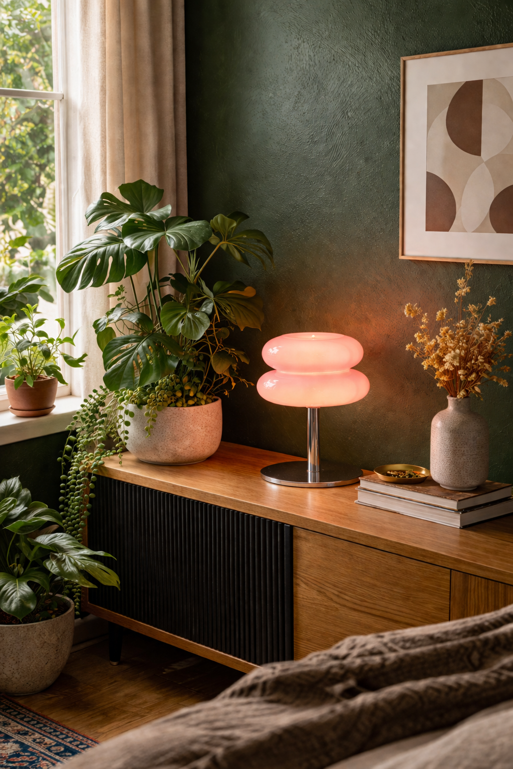 Modern Luxury Orange Table Lamp for Bedroom