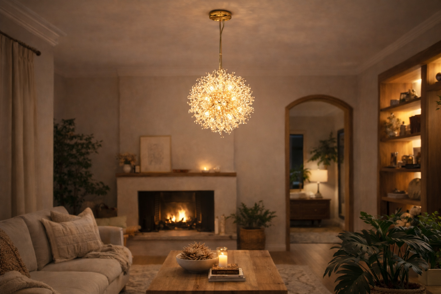 Dandelion Crystal Chandelier