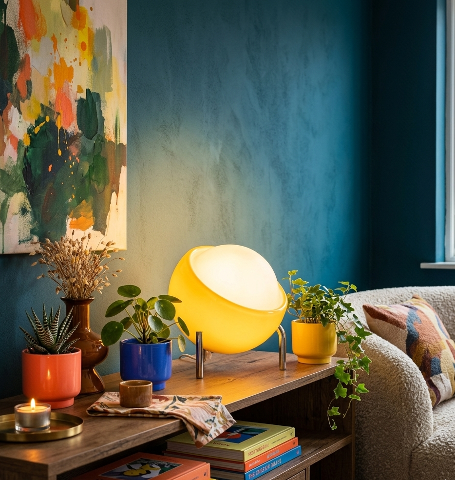 Japanese Luxury Modern Glass Desk Lamp Bedside Table Lamp for Bedroom