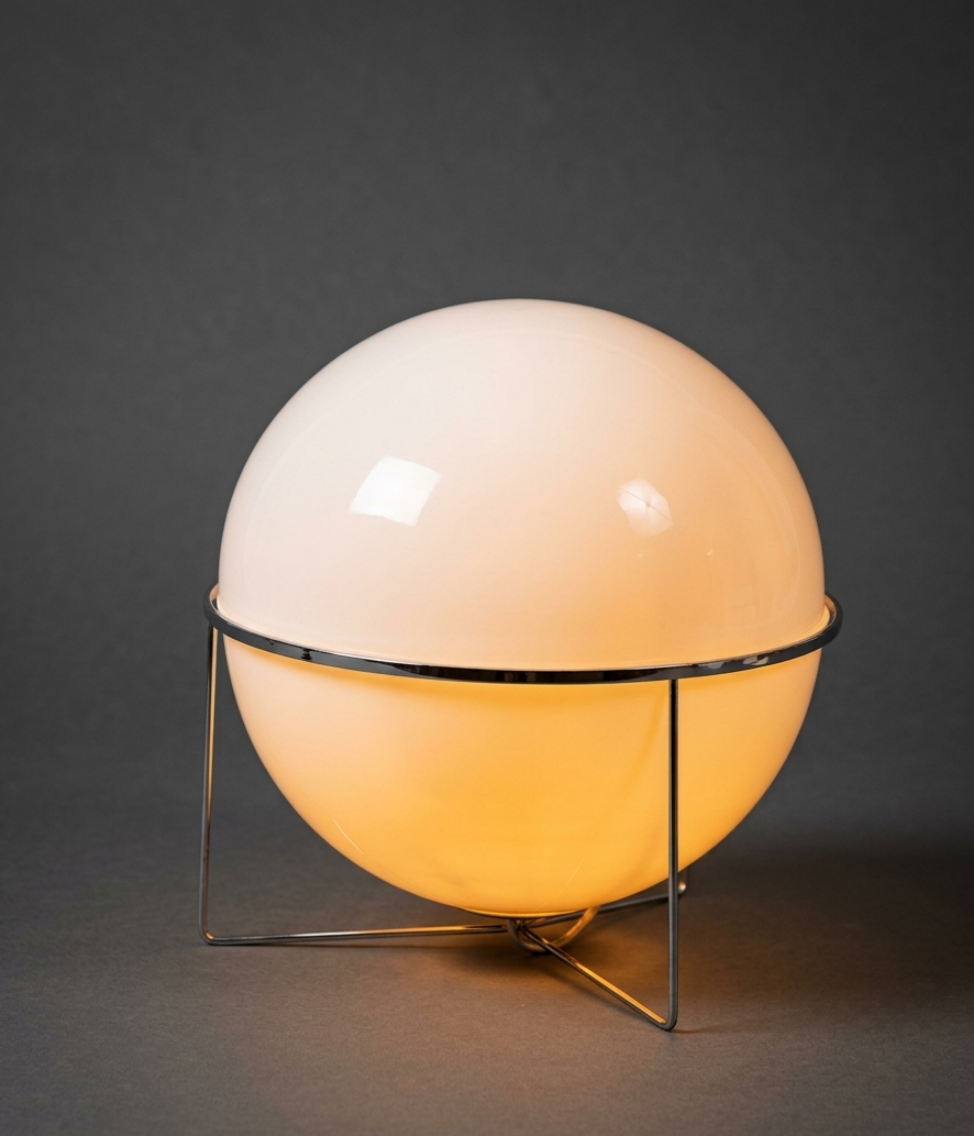 Mid-Century Modern Orb Table Lamp